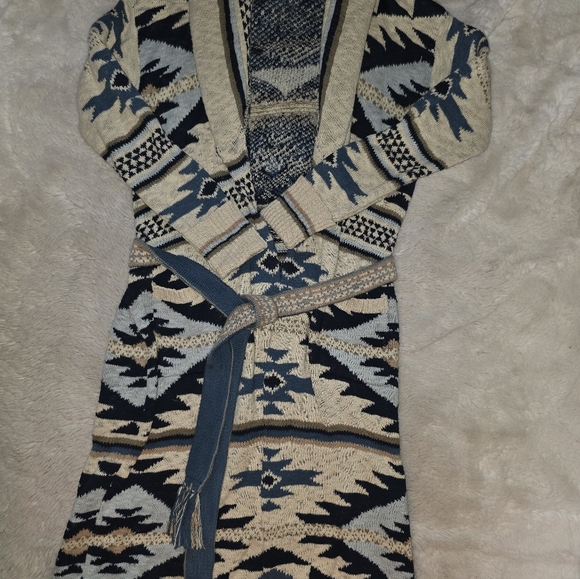 Faherty Yellowtail Paloma Duster Organic Cotton Cardigan Size Small - Picture 9 of 14